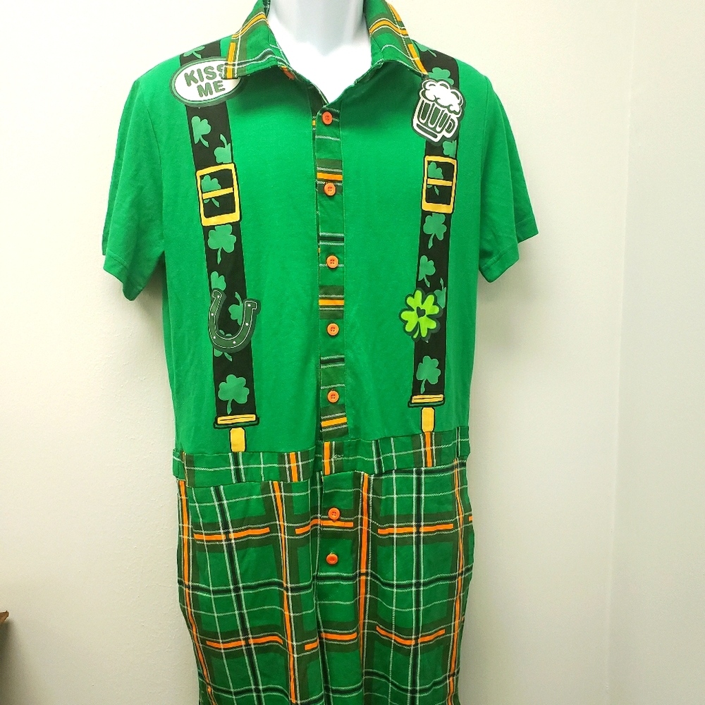 St. Patrick's Day Medium adult romper